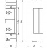 50900 | Gâche universelle 12/24 Vcc/Vca rupture/émission