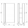 58600 | Ventouse ronde en saillie 300 kg 12/24 Vcc