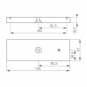 51200 | Ventouse en saillie 600 kg 12/24 Vcc