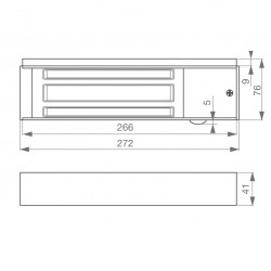 51200 | Ventouse en saillie 600 kg 12/24 Vcc