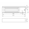 51200 | Ventouse en saillie 600 kg 12/24 Vcc