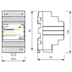 20125 | Alimentation 12/14 Vcc 5 A DIN 3 modules